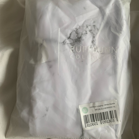 Buffbunny white marble Limitless leggings XL/G - Picture 2 of 3